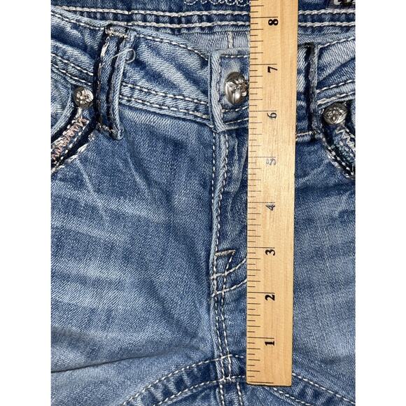 Miss Me Low-Rise Cuffed Capri Jeans 27X23.5" - Picture 4 of 9